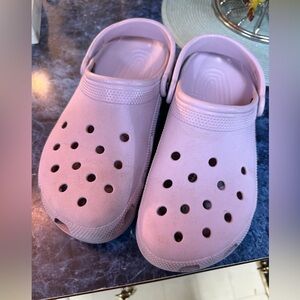 CROCS Unisex Light Purple Clogs, Sz 9 Men, Sz 11 Women